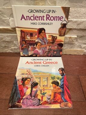5/$25 Growing Up in Ancient Rome / Ancient Greece Illustrated Hardcover Books